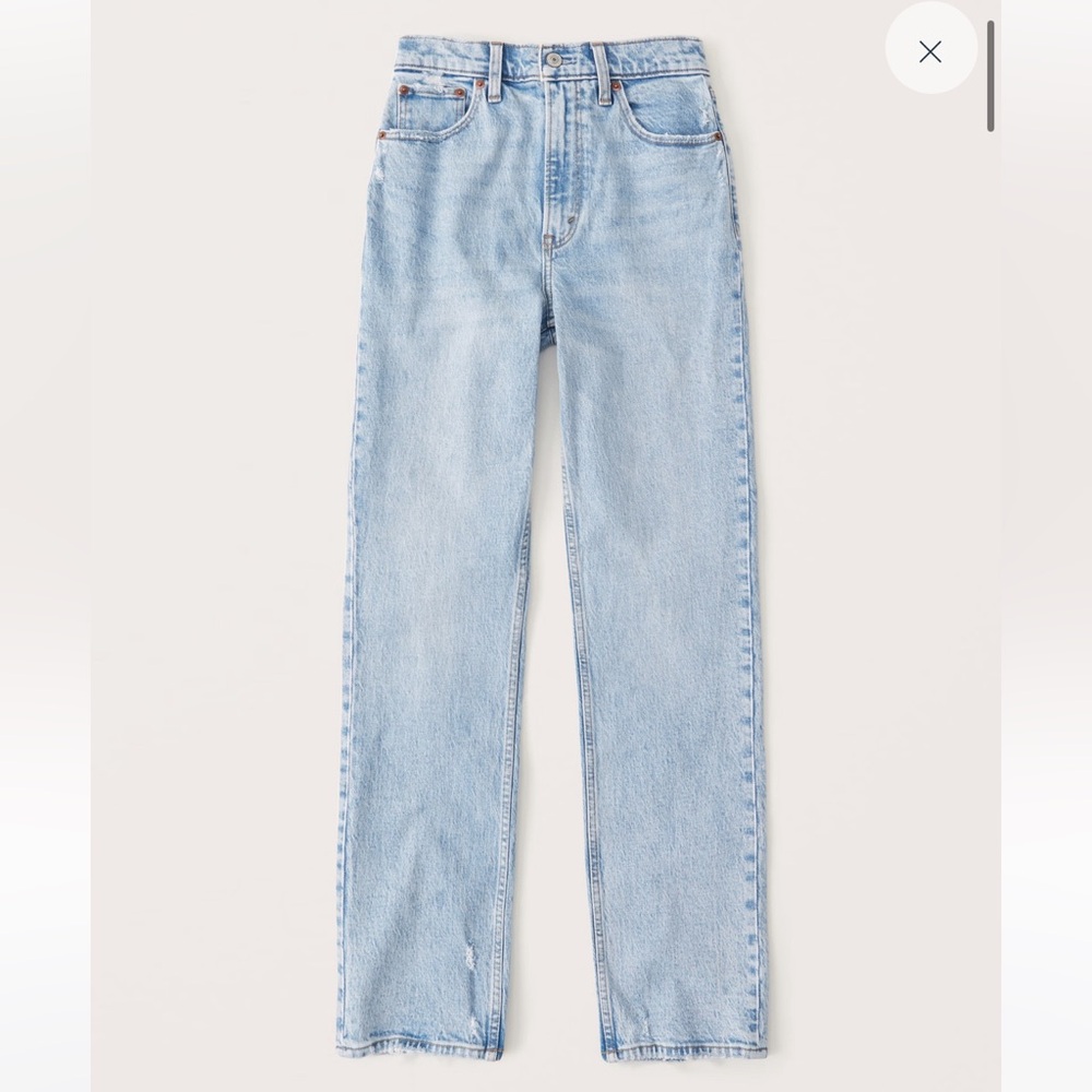 Abercrombie Ultra High Rise 90s Straight Jean Size 25